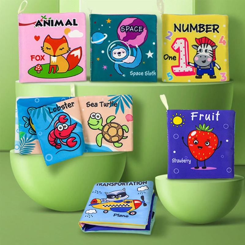 Sách Vải Mềm Có Âm Thanh Hình Động Vật Dành Cho Bé Sơ Sinh