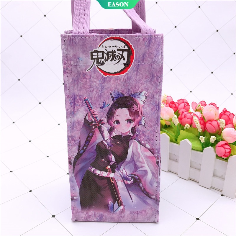 Túi Đựng Bình Nước Bằng Da PU Họa Tiết Hoạt Hình Demon Slayer Nezuko