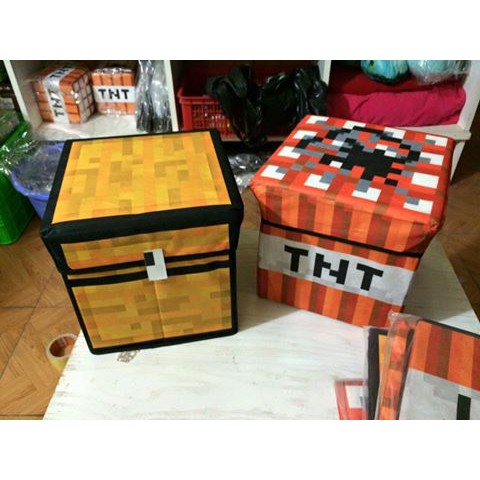 Rương đơn minecraft TNT, hộp chứa đồ minecraft dành cho bé