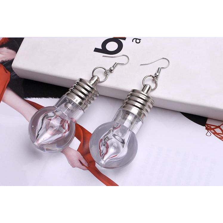 Khuyên Tai Hình Bóng Đèn Sáng Tạo Độc Đáo Cho Nữ