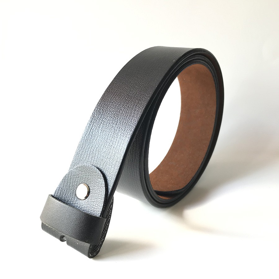 Thắt lưng nam không đầu khóa kim da pu cao cấp - Loại dây cho khóa kim xỏ lổ 4cm - giá rẽ nhất