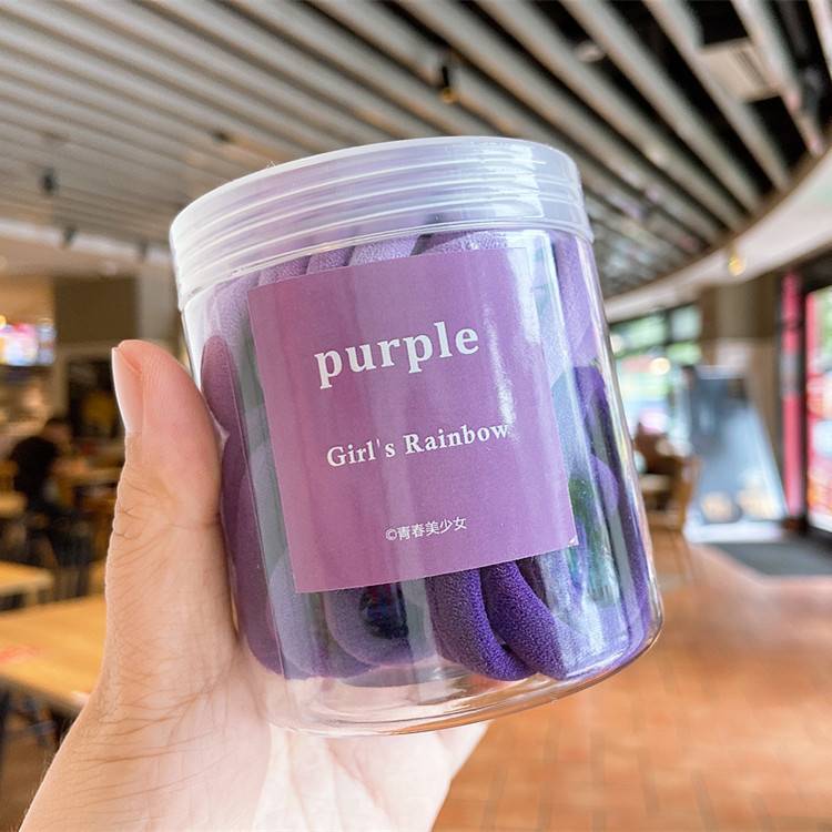 Hộp 50 Dây Thun Cột Tóc Nhiều Màu Tùy Chọn Thời Trang Hàn Quốc 2021