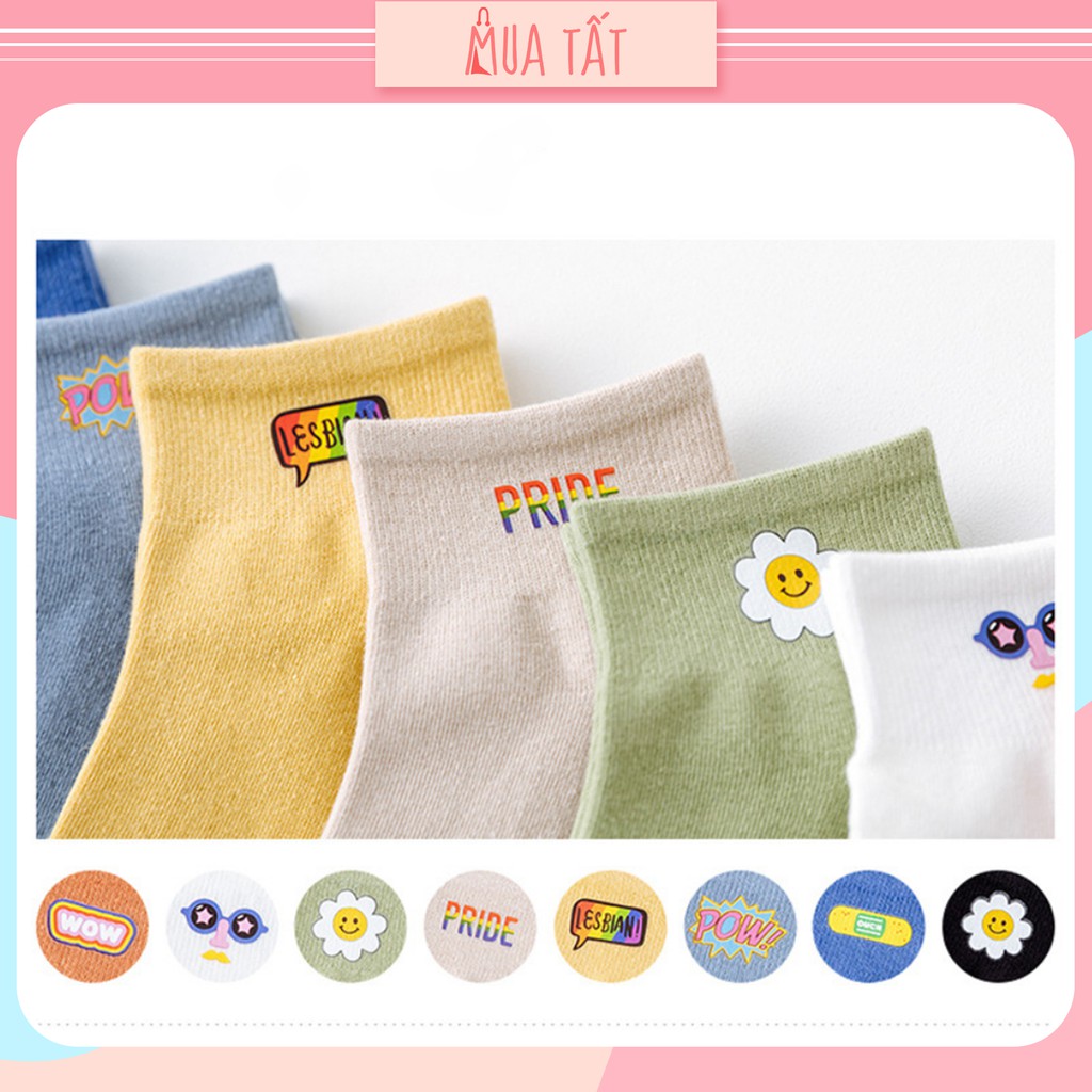 Vớ ngắn/ tất ngắn cổ in hình Mua Tất ngộ nghĩnh (muatatshop)