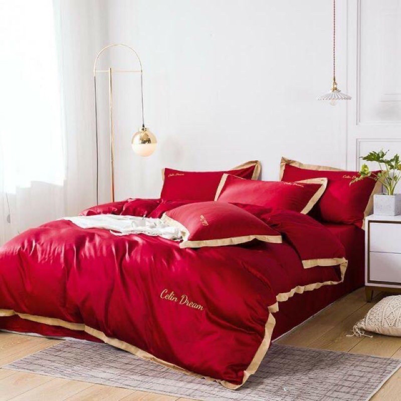 sét 4 món gra ,vỏ gối, vỏ mền Celin dream