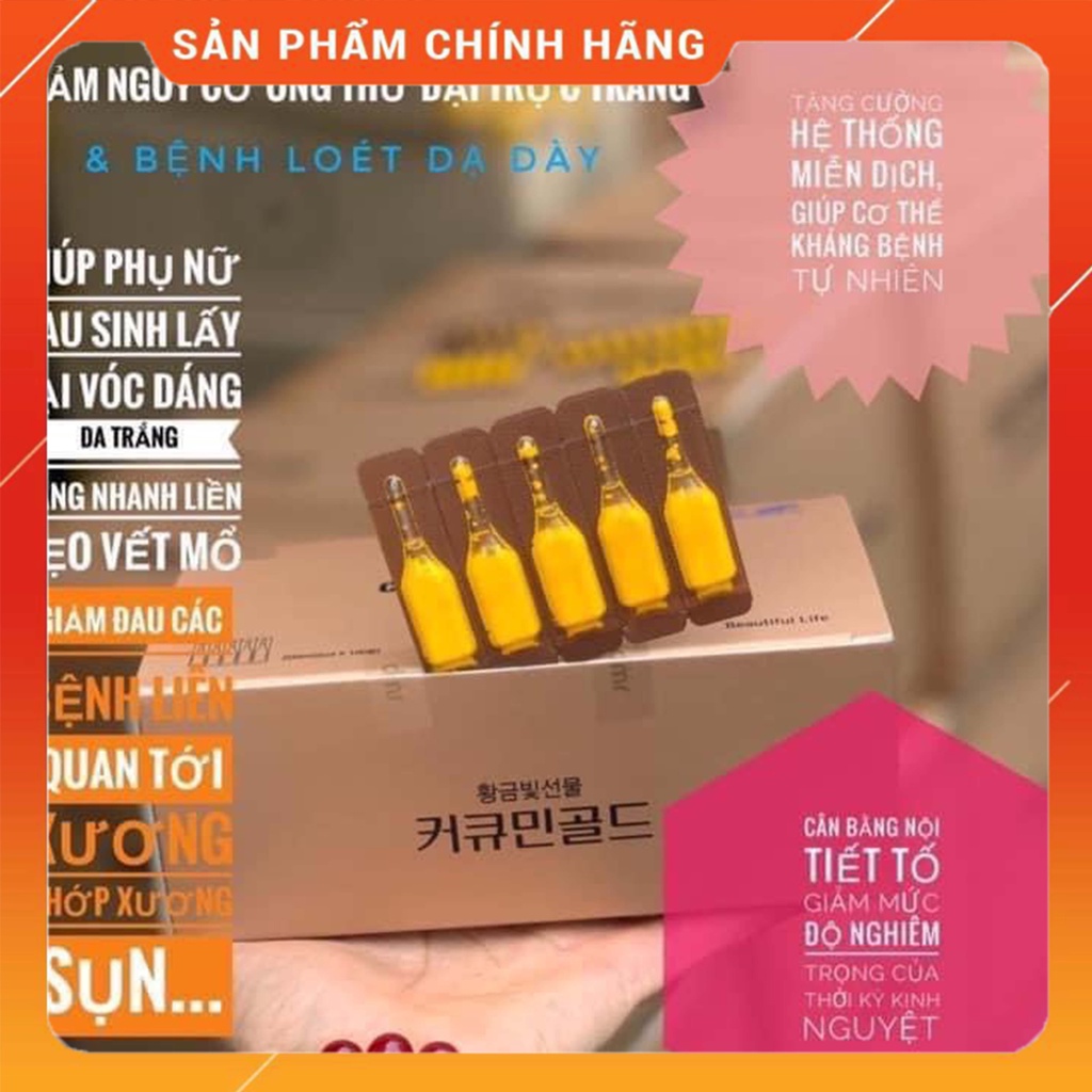 Tinh chất nghệ Nano Curcumin Gold Hàn Quốc, hỗ trợ điều hòa bao từ và các vấn đề liên quan đến đường ruột