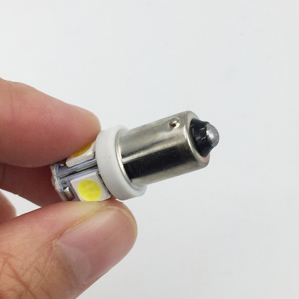 Bộ 2 bóng đèn BA9S 5050 5smd H6W T11 T4W 5smd 24V chất lượng cao cho xe hơi
