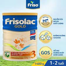 Mẫu mới - Sữa bột Frisolac gold số 3 loại (1,4kg)Date luôn mới.