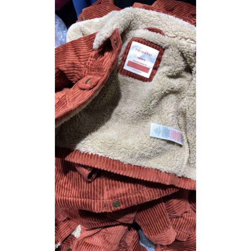 Áo khoác nhung lót lông cừu