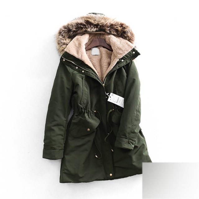Áo parka zara, parka nữ kaki lót lông, áo khoác mùa đông Sunnyday Store