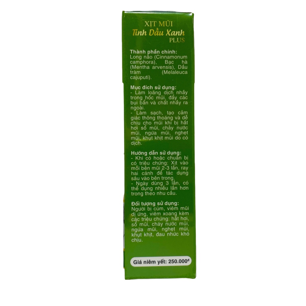 Xịt Mũi Chiết Xuất Thiên Nhiên Dùng Cho Cúm, Viêm Mũi Dị ứng, Viêm Xoang Tác Dụng Nhanh Thông Mũi Hiệu Qủa Chai 30ml
