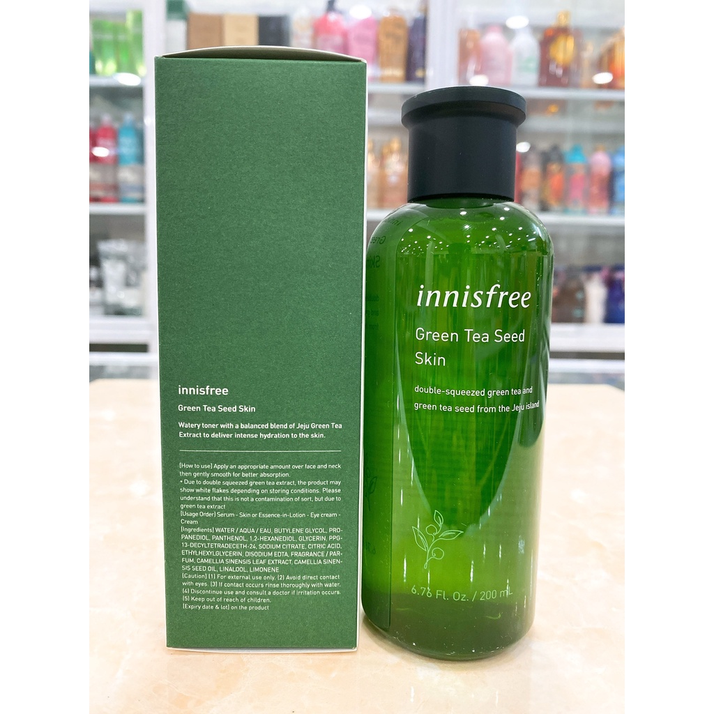 Nước Hoa Hồng Innisfree Green Tea Seed Skin 200ml