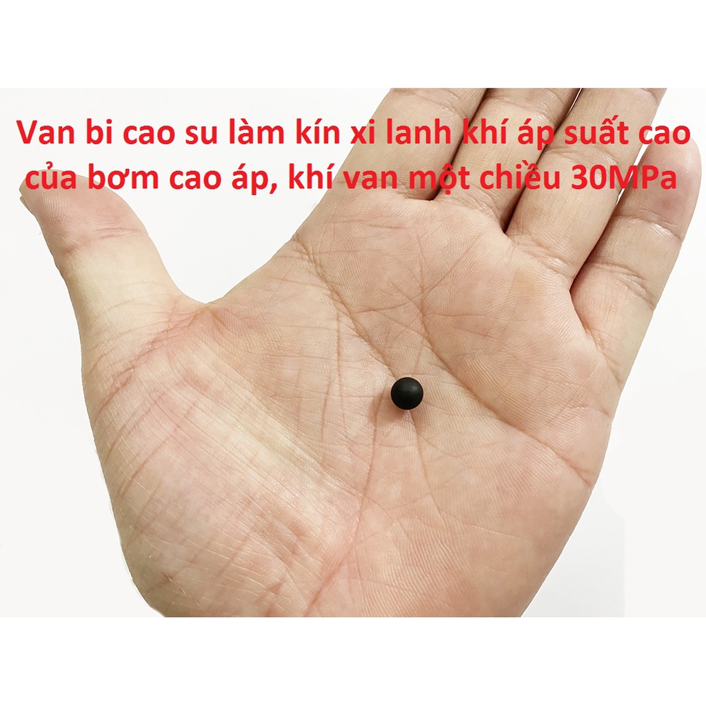 Van Bi Cao Su ( Cỡ 6mm ) làm kín phụ kiện xi lanh khí áp suất cao của bơm cao áp, khí van một chiều