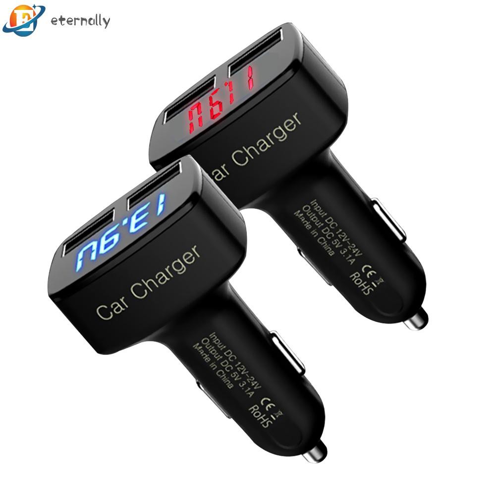 Máy kiểm tra điện áp kiêm sạc xe hơi 4 trong 1 USB 3.1A chất lượng