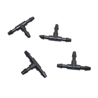 100 Chiếc Thẳng, T, Khuỷu Tay Thép Gai Đầu Nối Nhanh Cho Ống 3 / 5 Mm Lắp