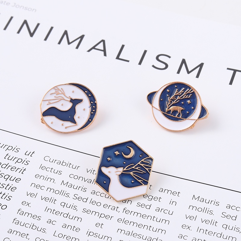 Ghim cài áo QIHE JEWELRY hình động vật xinh xắn