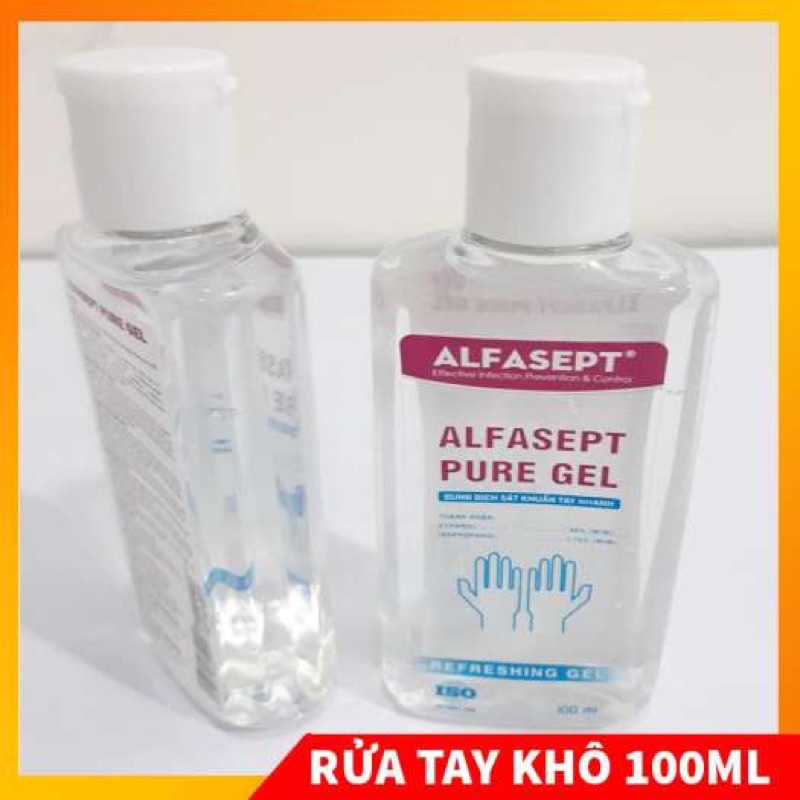 ❤Gel Dung dịch rửa tay sát khuẩn nhanh-Dung dịch rửa tay khô ALFASEPT Pure gel kháng khuẩn cá nhân, rửa tay khô alfasept | BigBuy360 - bigbuy360.vn