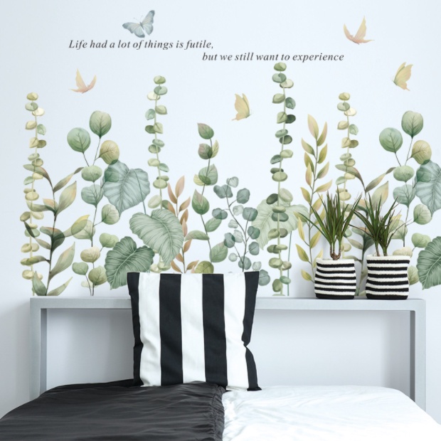 Decal trang trí tường - Dây leo đứng cực sang