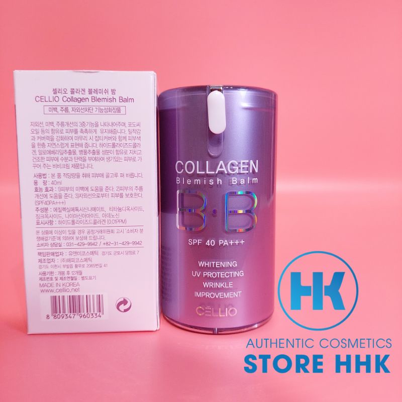 Kem nền BB Cream Collagen Cellio