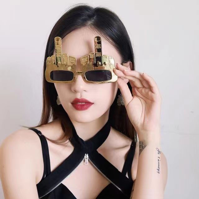 Kính Mát Hình Ngón Tay Giữa Vui Nhộn Làm Phụ Kiện Trang Trí Tiệc