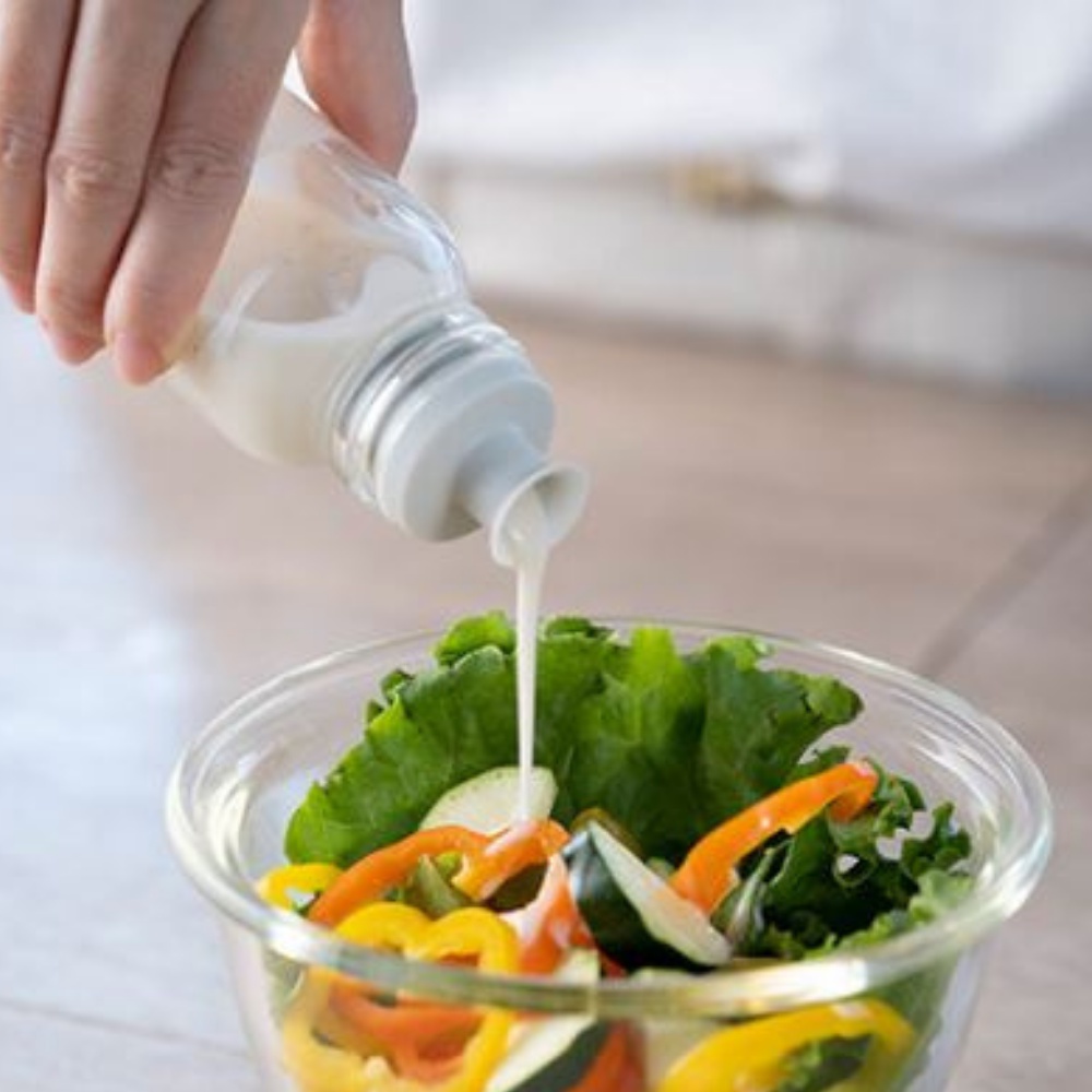 Bình lắc trộn gia vị làm sốt HARIO 240ml chất liệu thủy tinh - Dressing Bottle Slim 240 DBS-240-PGR