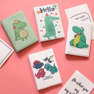 Bao đựng hộ chiếu chống thấm nước hình khủng long hoạt hình dễ thương