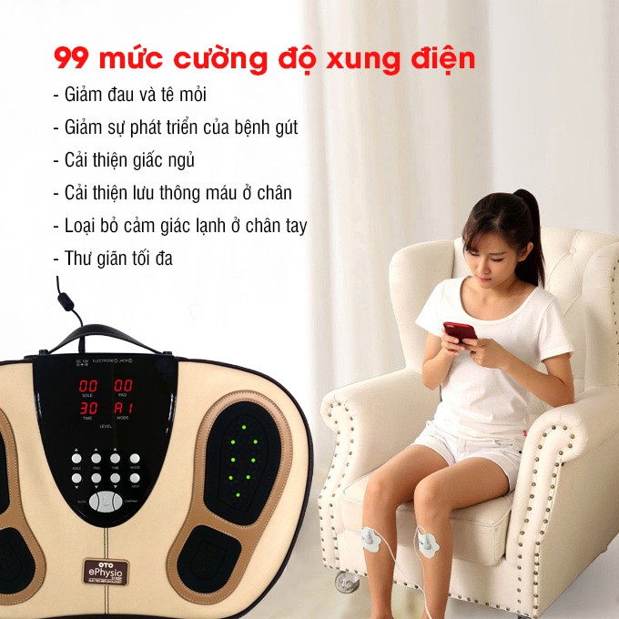 Máy massage chân trị liệu e-Physio Plus OTO EY-900P Hàn Quốc