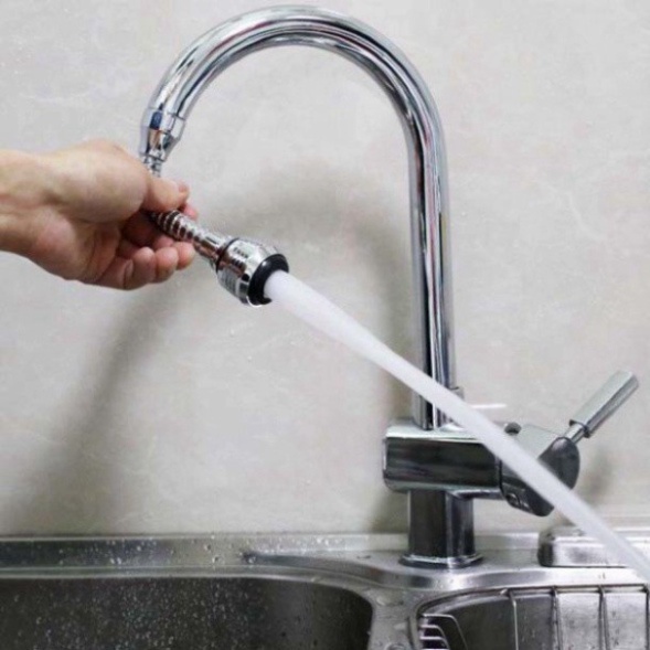 VÒI NƯỚC INOX TĂNG ÁP CAO CẤP XOAY 360 TIỆN DỤNG