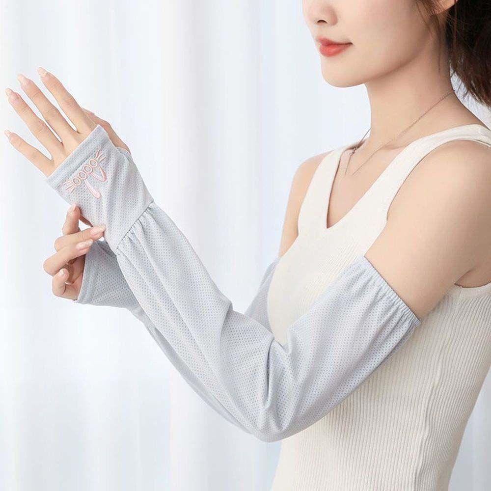 VANES1 Găng Tay Lái Xe Hở Ngón Mềm Mại Giữ Ấm Hình Thỏ Đơn Giản Cho Nữ