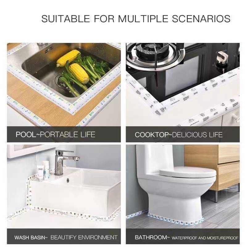 Cuộn Băng Keo Dán Viền Bồn Rửa Chén / Nhà Bếp / Phòng Tắm Chống Nấm Mốc Chống Thấ