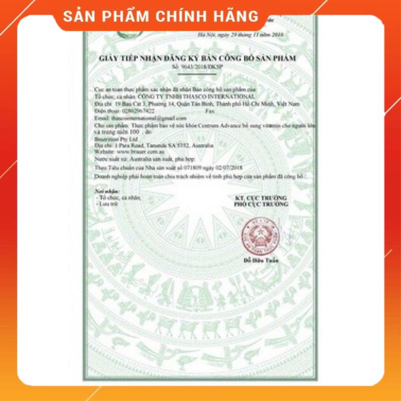 Vitamin tổng hợp cho người trưởng thành và trên 50 tuổi - Centrum Advance , Centrum Advance 50+