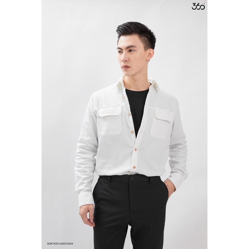 Áo sơ mi khaki thương hiệu thời trang nam 360Boutique chất liệu cao cấp - SDKTK251 | BigBuy360 - bigbuy360.vn