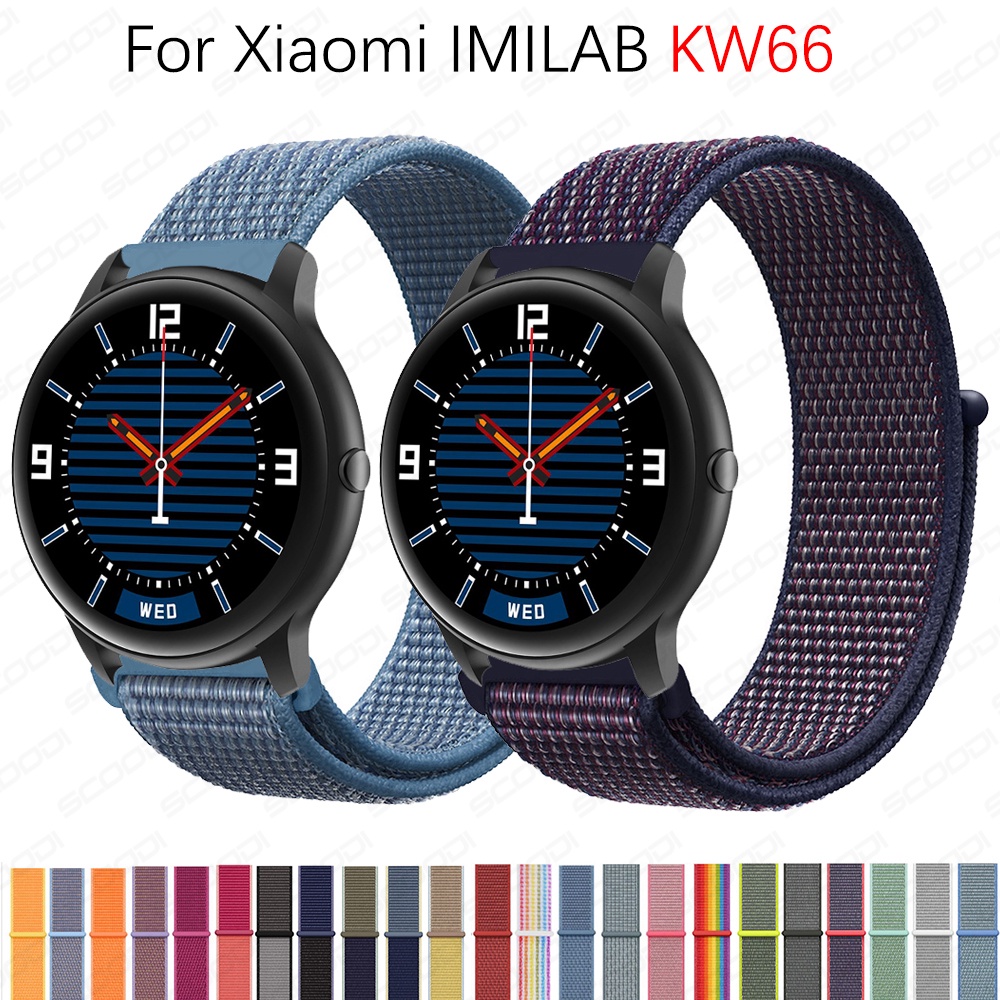 Dây Đeo Sợi Nylon 22mm Cho Đồng Hồ Thông Minh Xiaomi Imilab Kw66