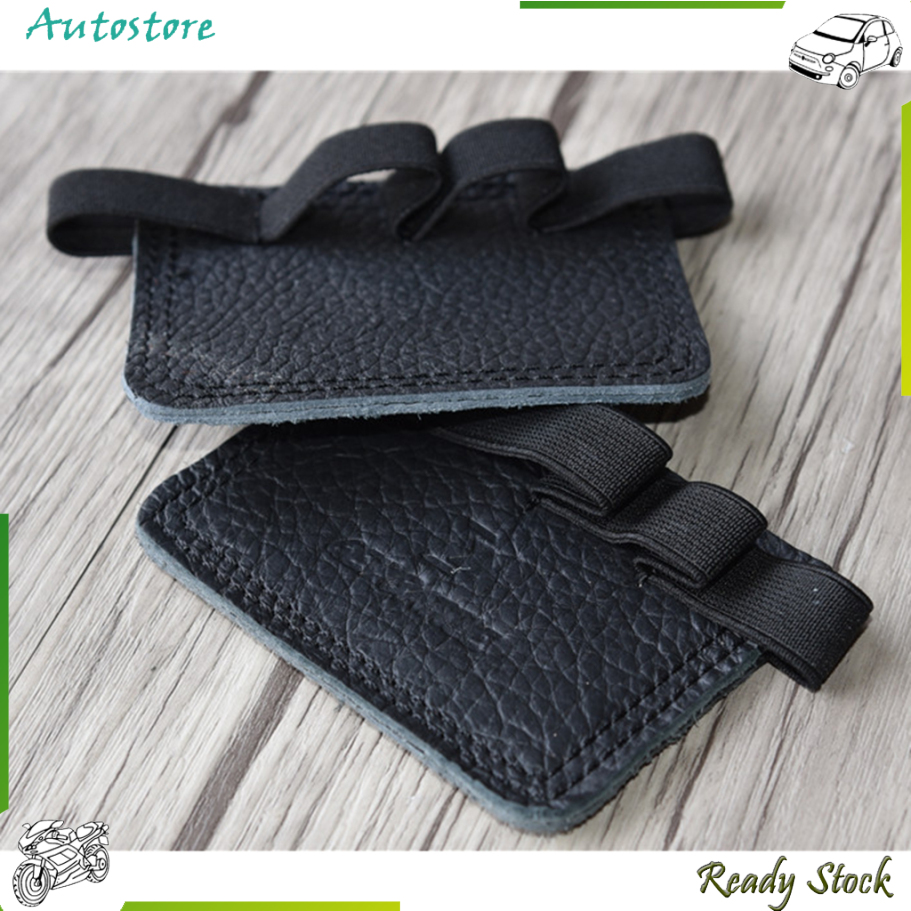 【Autostore】Leather Weight Lifting Palm Grip Pads Workout Strength Training Hand Protector