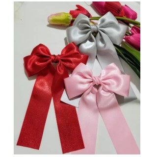 kẹp nơ satin lụa mềm mịn