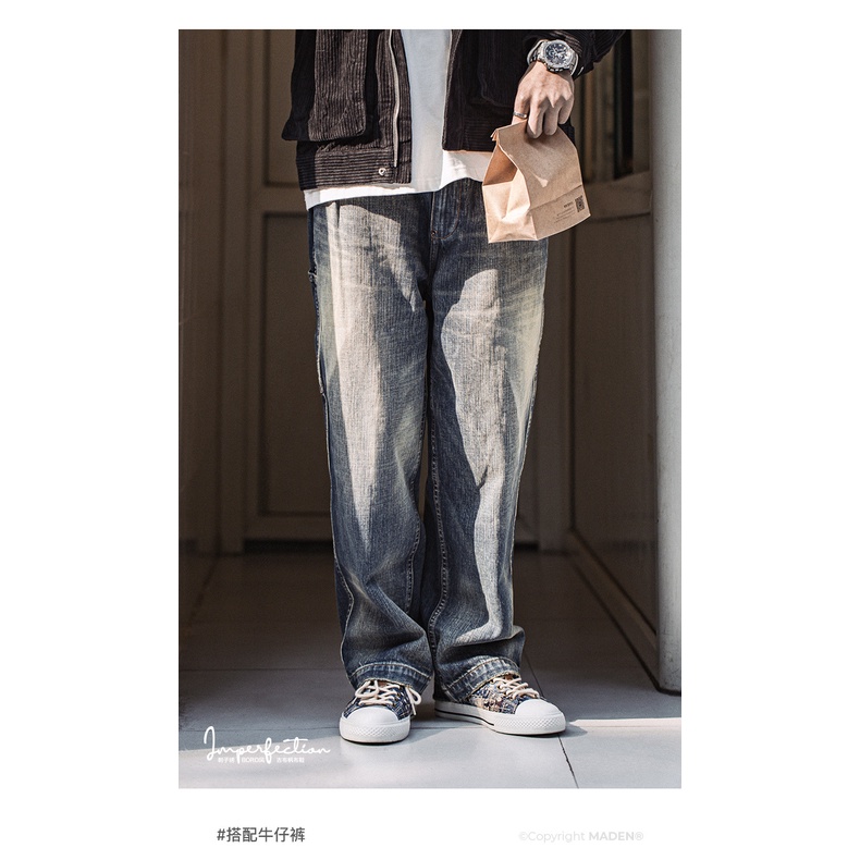 Giày thể thao MADEN vải canvas cổ thấp in họa tiết hoa phong cách Nhật Bản thời trang mùa hè 2022 dành cho nam