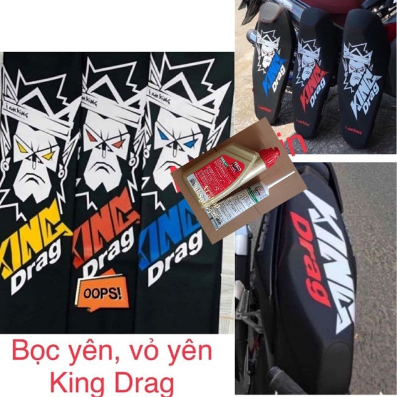 Vỏ yên King Drag bọc yên xe số, Exciter, Winner (giá 1 cái