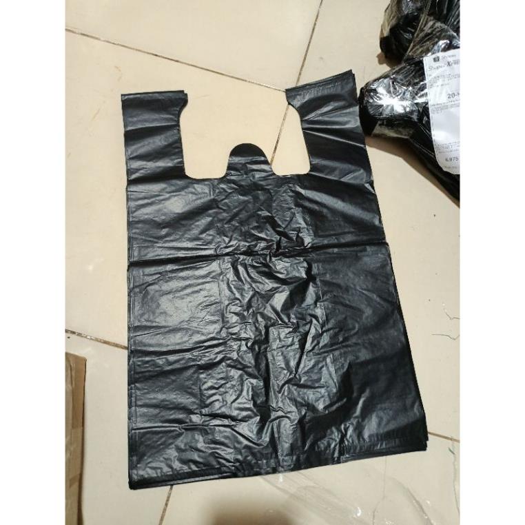 Túi nilon đen (1kg)đựng rác đóng hàng, đựng đồ, tự phân hủy ,túi nilon có quai xách