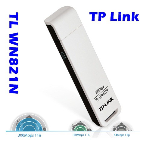 TP-Link TL-WN821N - USB Wifi Hỗ Trợ Kết Nối Không Dây Chuẩn N Tốc Độ 300Mbps - Hàng Chính Hãng