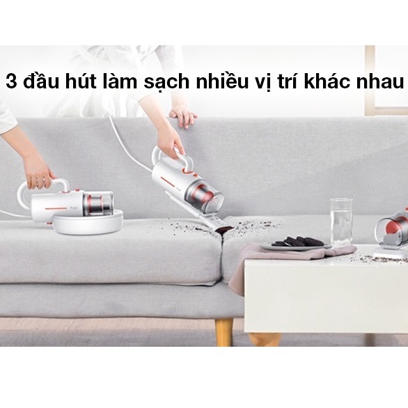 Máy hút bụi ga giường cầm tay Deerma mini CM1300 CM1900 diệt khuẩn UV gối, nệm, sofa thông minh - HAPOS