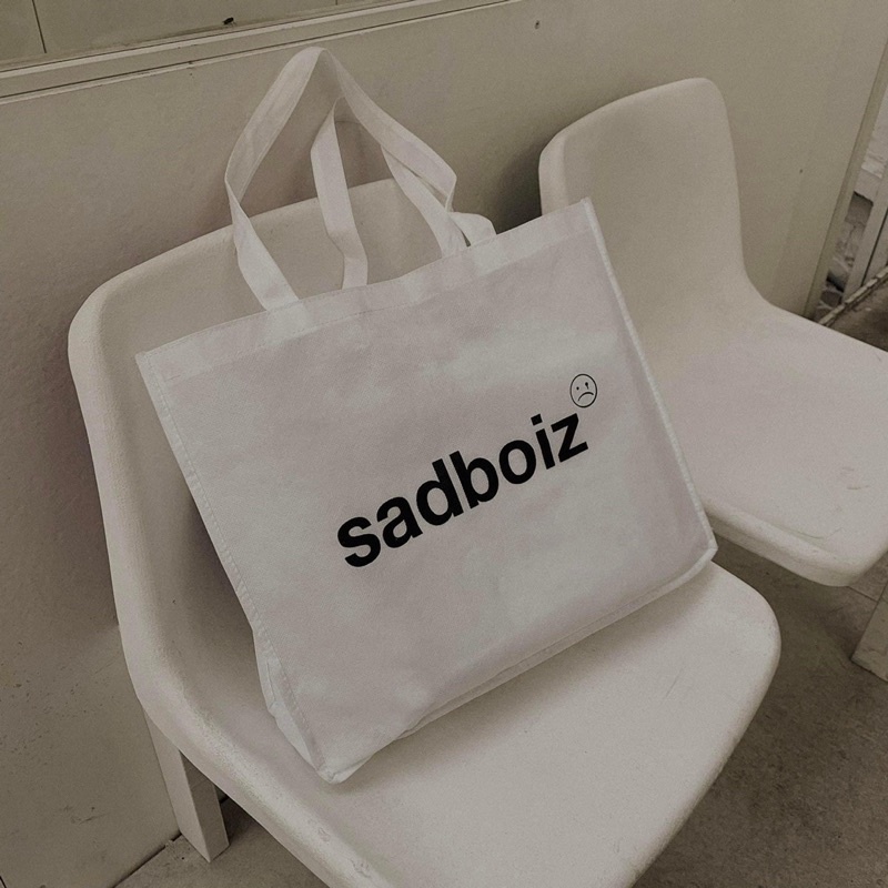 Túi Tote đeo vai SADBOIZ WHITE/SADBOIZAINTCRY