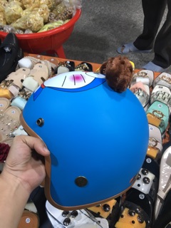 Nón bảo hiểm 3/4 Pikachu và doraemon