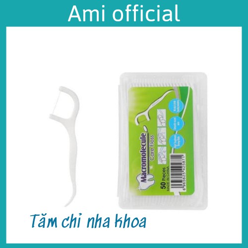 Tăm chỉ nha khoa (hộp 50c) đảm bảo an toàn răng miệng - amiofficial