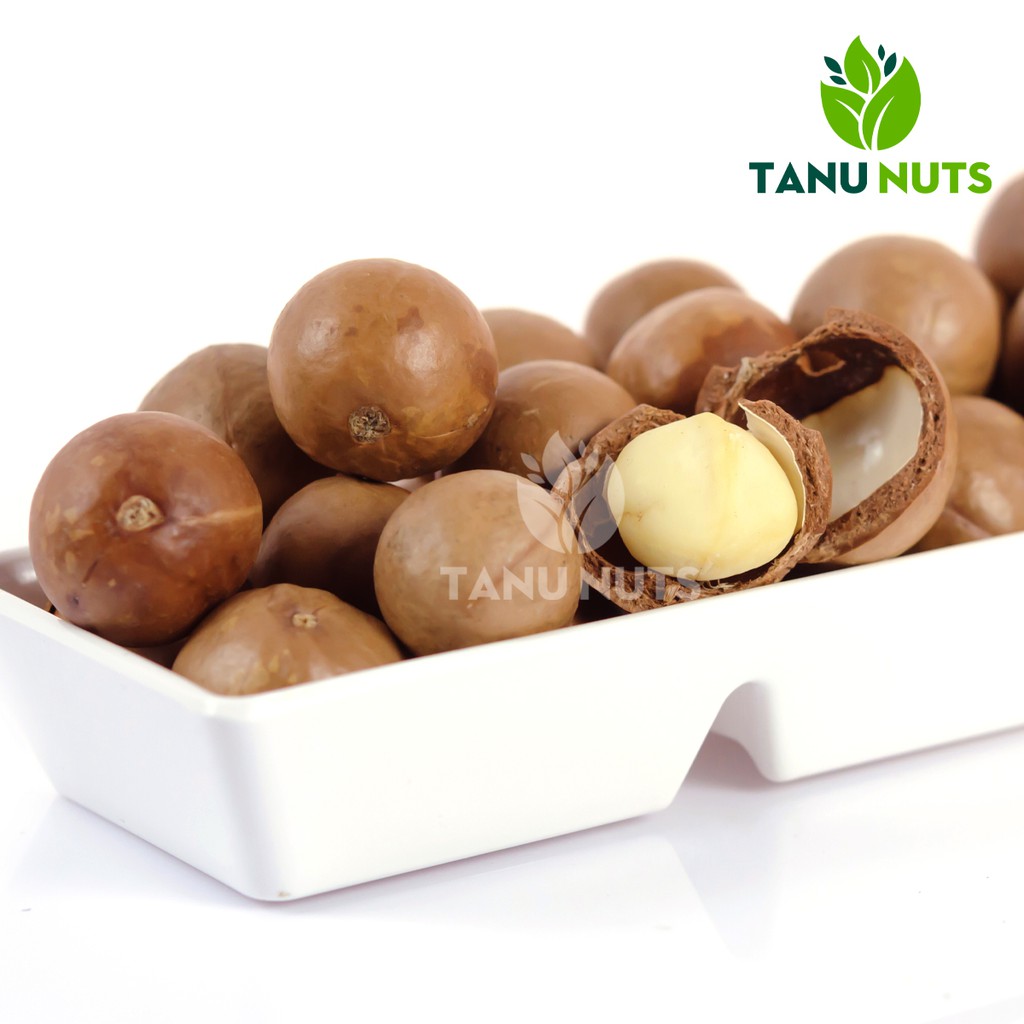 Hạt Macca Úc Nứt Vỏ - Hạt macca gói 250gr (loại còn vỏ)