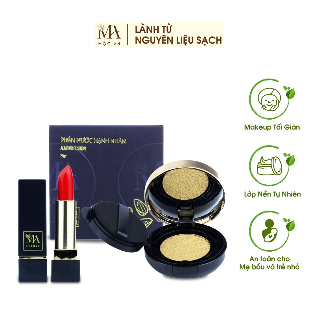 Combo Trang Điểm Tự Nhiên Mộc An 2 Sản Phẩm Cho Lớp Make Up Mỏng Nhẹ, Sáng Bừng Thần Thái