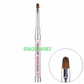 Cọ đầu tròn đắp gel thân kim cương