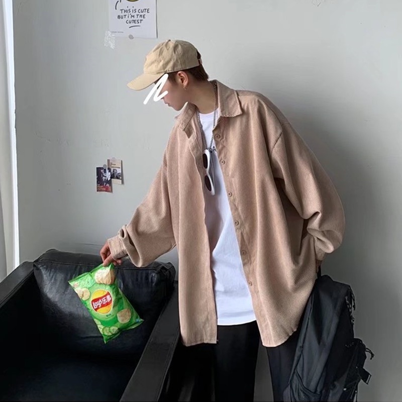 Áo Sơ Mi Tay Dài Họa Tiết Kẻ Sọc Thời Trang Mới Cho Nam