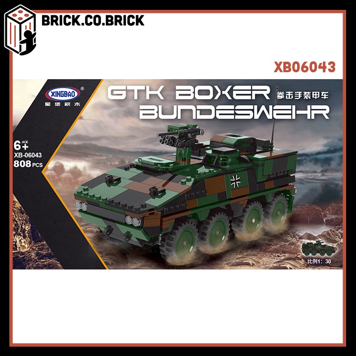 Lắp Ráp Mô Hình Xe Thiết Giáp Quân Sự Đồ Chơi Xếp Hình GTK Boxer Bundeswehr Xe Tăng Đức Marder XB06043