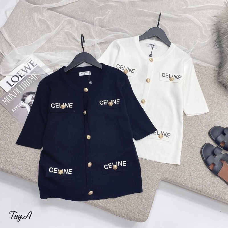 Áo Len Cộc Tay Chanel Cenline Cao Cấp