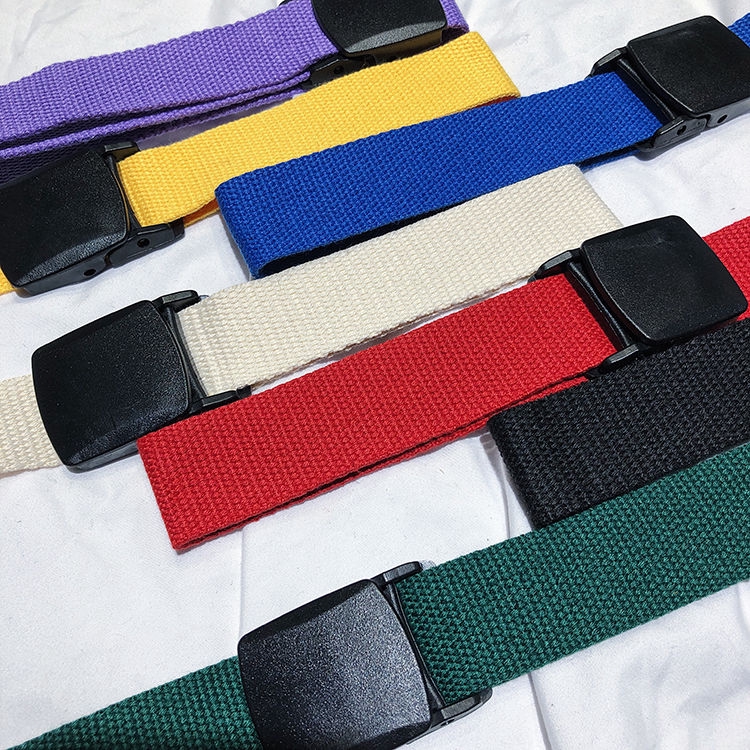 Thắt lưng bằng vải canvas nhiều màu sắc tùy chọn thời trang 22508