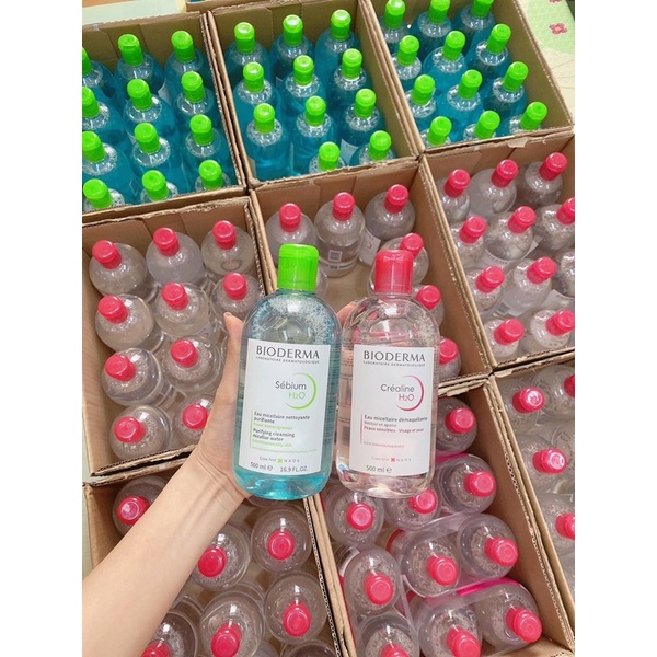  TẨY TRANG BIODERMA XANH /hồng 500ml